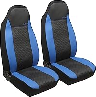 Vista 16 de GIANT PANDA Fundas para asiento delantero de automóvil, de cuero, para asientos individuales de respaldo alto para automóviles, camiones, jeeps