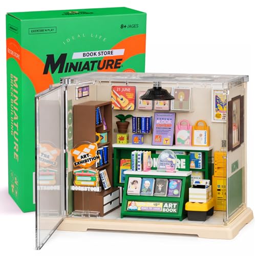 Vodolo DIY Miniature House Kit with Led,Book...