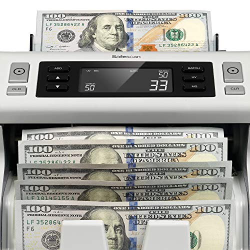 Safescan 2250 - Bill counter for sorted bills with 3-point counterfeit detection
