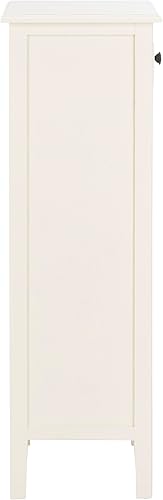 Miniatura 8 de SAFAVIEH Home Collection - Michaela - Unidad de almacenamiento blanca vintage con cajones de cesta tejida, almacenamiento de acento colonial