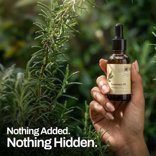 Image of My Pahadi Dukan Rosemary Essential Oil 30 ml | 100% Pure & Natural for Hair Growth, Scalp Care & Aromatherapy | Helps Reduce Hair Fall, Boosts Focus & Relieves Stress | Steam Distilled | Lab Tested