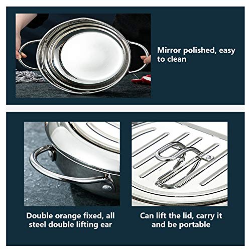 Japanesestyle Tempura Deep Fryer Pot With Thermometer Kitchen Deep