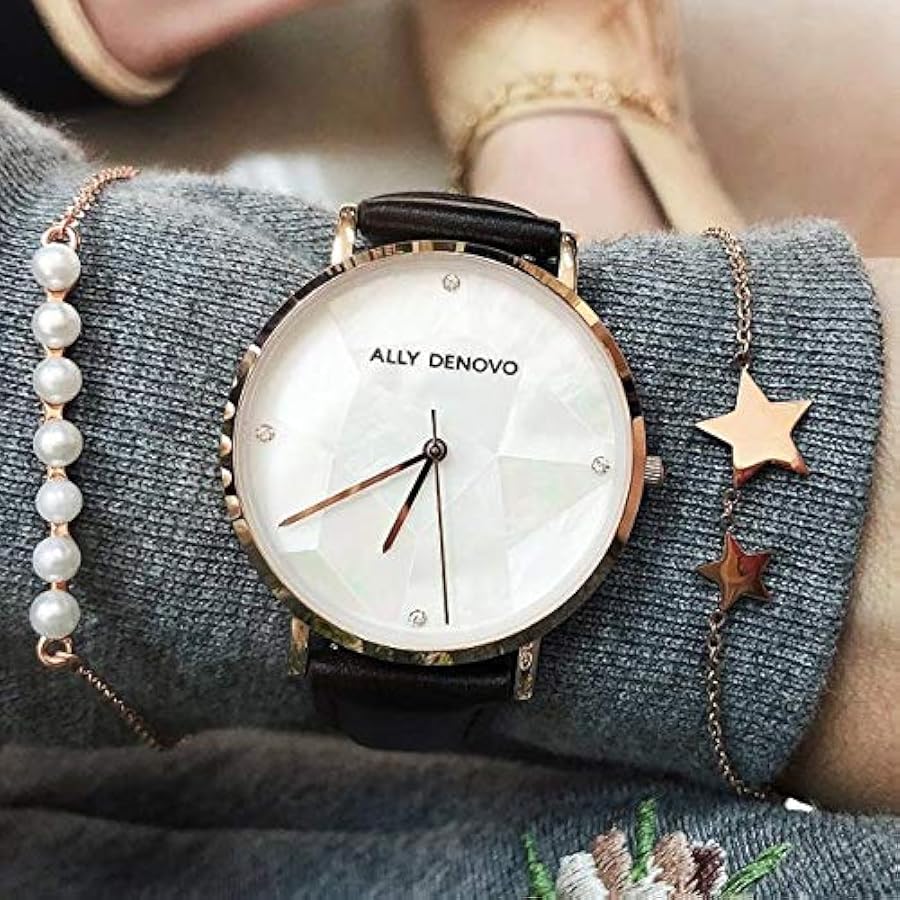腕時計 ALLY DENOVO Gaia Pearl 36mm Amazon.co.jp: [アリーデノヴォ] ALLY DENOVO 腕時計 Gaia Pearl
