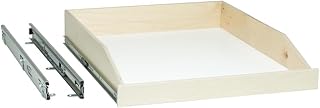 Slide-A-Shelf SAS-FE-L-B, Made-to-Fit Slide-Out Shelf, Full-Ext, 6 to 36 in. Wide, 16 1/2 to 24 in. deep, Poly-Finished Bi...