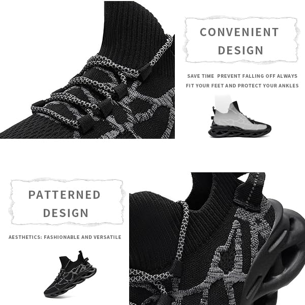 Image of Mens Running Walking Tennis Shoes Mens Casual Fashion Gym Hiking Shoes for Men Sneakers Work Breathable Comfortable Lightweight