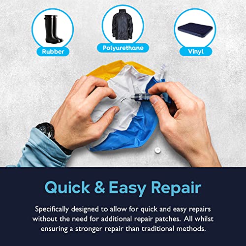 Lupo Heavy Duty Liquid Vinyl Repair Patch | Vinyl Repair Adhesive Sealant | For Inflatable Kayaks, Canoes, Boats, Air Beds, Tents, Swimming Pools & Hot Tubs (1 Fl. Oz). #TOP7