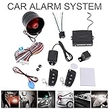 Universal 12V Auto Car Alarm Keyless Entry System with Remote Control Siren Sensor