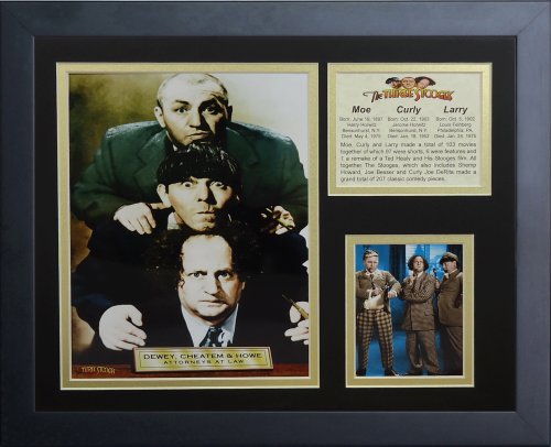 Legends Never Die The Three Stooges Attorneys Collage Photo Frame, 11" x 14"