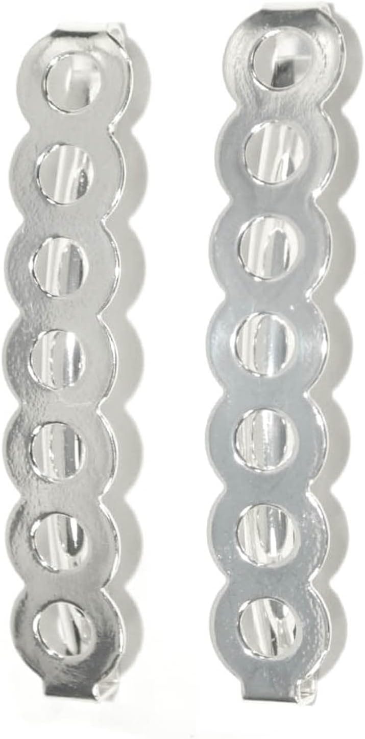 Mytoptrendz® Set of 2 pcs Slim Thin Metal Clipin End Barrettes hair