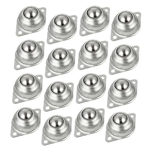 Alipis 16 Ruedas Universales Con Rodamiento De Bolas Ruedas Planas Para Muebles Ruedas Para Muebles Rodamientos De Transferencia De Bolas De Acero Acero Al Carbono Plateado