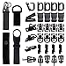 MOAMUN 34 STÜCKE Molle Attachments Set Tactical Gear Clip für Gurtband Molle Bag Tactical Backpack Weste Gürtel (34 pcs Schwarz)