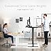 VIVO Electric 71 x 36 inch Rustic Standing Desk Workstation, Memory Controller Height Adjustment, 1B Series, Vintage Brown Top Black Frame, DESK-KIT-1B7N-36