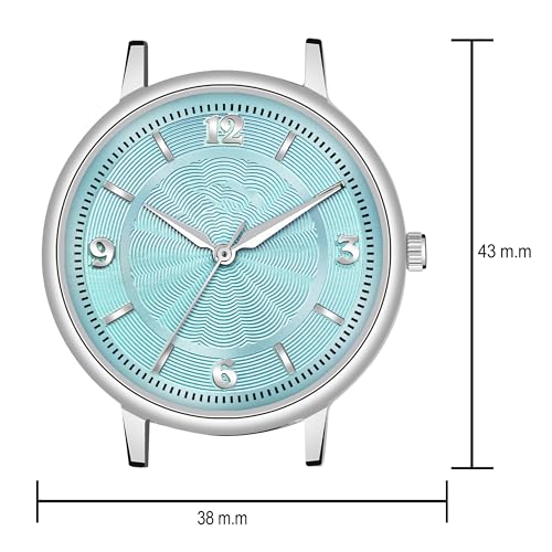 Image of Acnos 6 Colors Dial Leather Strap Quartz Analog Watch for Women - Classic & Stylish