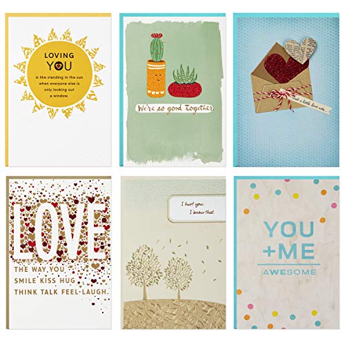 Hallmark Year of Love Greeting Card Assortment (6 Cards and 6 envelopes, Short Verse)