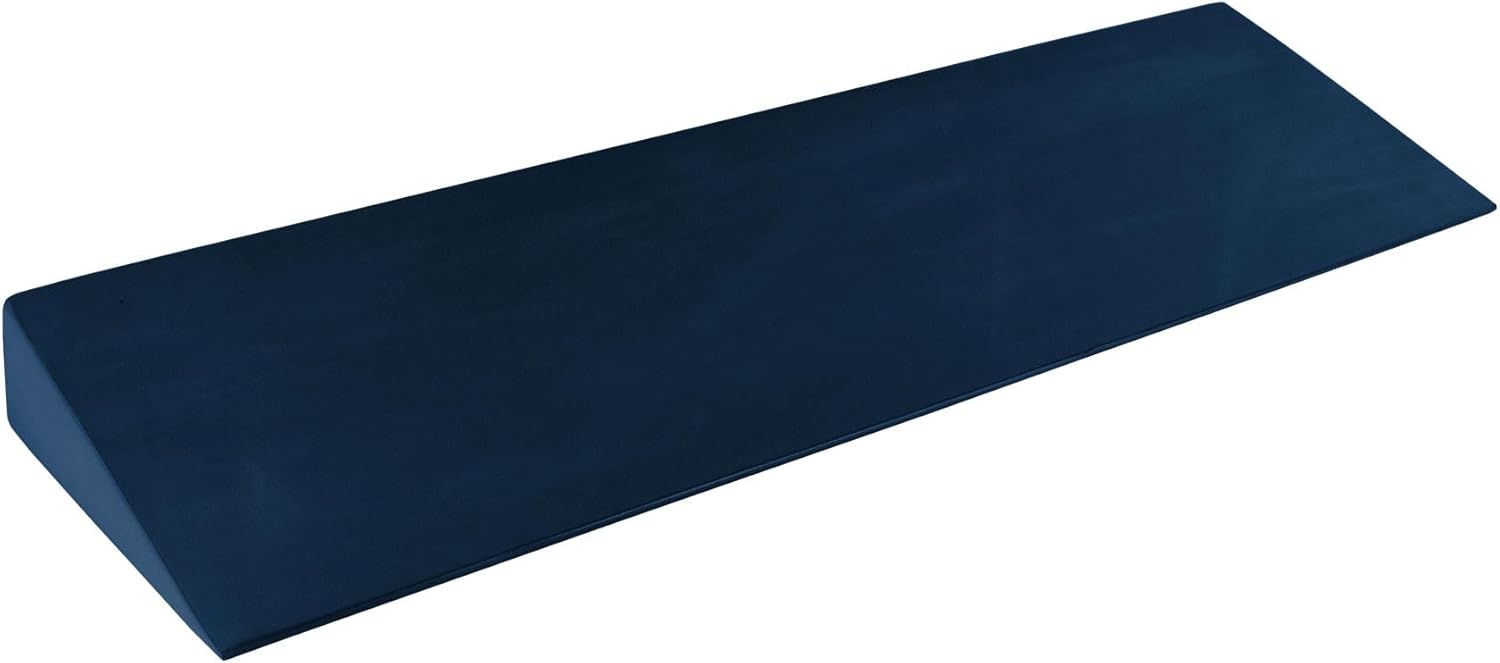 Yoga-Mad EVA Yoga Wedge | Lightweight EVA Foam | Non Slip Yoga Wedge for Wrists and Hands | Slanting Wedge for Professionals and Beginners in Yoga and Pilates (Blue)