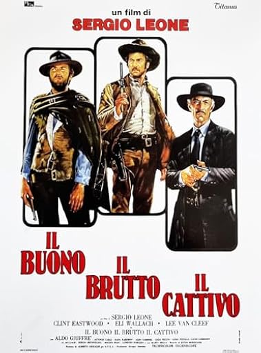 KUSTOM ART Póster de estilo vintage de la serie Celebres Actores Clint Eastwood Película II Bueno, el feo y el malo, 40 x 30 cm sin marco | Ya disponible en tu tienda friki favorita! En mundofriki.es!