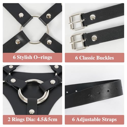 Strap On Umschnalldidos Sex Spielzeug für Frauen Paare Lesben Manner, Hohe Taille BDSM Umschnall Leder Harness Sexgeschirre, Pegging Spiele Sextoy Bondage