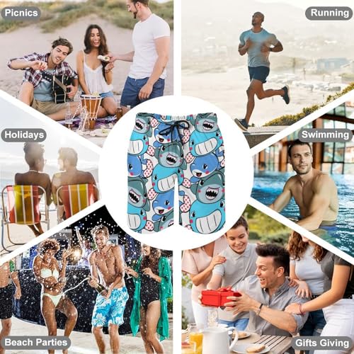 Maillot de bain séchage rapide style cartoon shark taille S