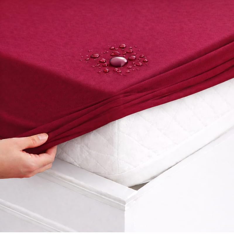 Waterproof Mattress Protector 6 x 6.5 Feet (72x78 Inch) | Elastic Fitted Bedsheet | Dustproof Gadda Cover | Breathable Bed Protector By KOMFY Bharat BG09-image-16