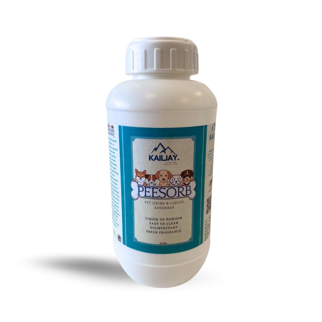 Kailjay peeSORB Pet Urine and Liquid Absorber, Liquid to Powder, Easy to Clean, Disinfectant, Fresh Fragrance, Easy to Use (400G)