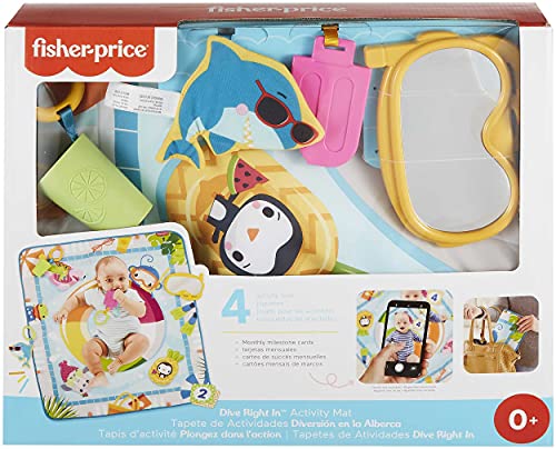 Fisher-Price Speelmat voor baby's, met afneembaar speelgoed, geschikt voor buik, vanaf de geboorte, GRR44 - Image 7