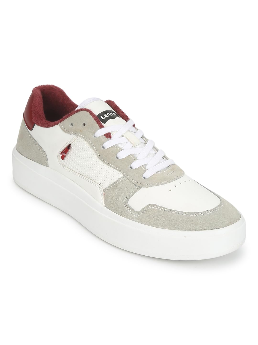 Levis Mens Court OFFWHITE/RED Casual Sneakers - 9 UK (87970-0141) (B0CXXDZXDS) Amazon Price History, Amazon Price Tracker