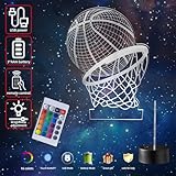 Zoom IMG-2 fanimyholy 3d lampada pallacanestro luce Zoom IMG-2 fanimyholy 3d lampada pallacanestro luce