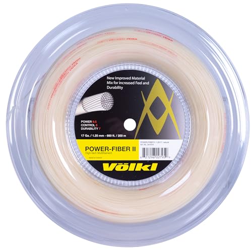 Volkl Power Fiber II Tennissaiten, 200 m Spule, 1.25mm