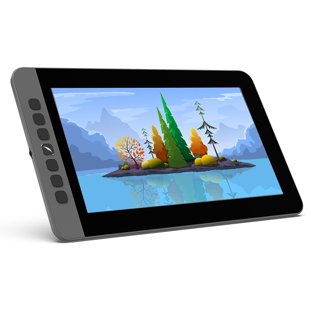 LCD Grafica Disegno Tablet Monitor 11.6 Pollici Dimensioni 1920 * 1080 Display 8192 Livello di Pressione Passiva Tecnologia Supporto Windows MacOS Alimentato USB Basso Consumo Disegno Tablet con