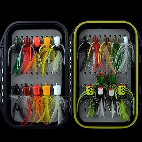 YAZHIDA Fliegenfischen Set Fliegensortiment Forelle Barsch Angeln Cover