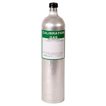 50 PPM Hydrogen Sulfide Calibration Gas, Balance Air, 58 Liter Aluminum Cylinder.