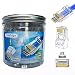 Gaobige 100-PACK Cat5 Cat5e Cat6 RJ45 Pass Through Connectors Ends, 1.1mm Unshielded Connectors for Solid Wire and Standard Cable
