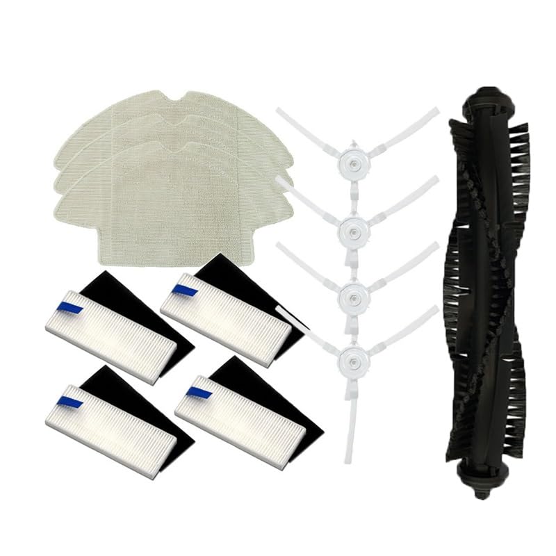 Hepa Main Roller Brush Side Brush mop Cloth rag mops for 360 S6 Sweeping Robot Vacuum Cleaner Parts Accessories(6 Filter)