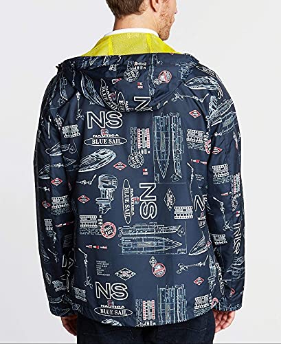 Nautica Mens Sail Graphic Full-Zip Hooded Jacket (Blue, M)3