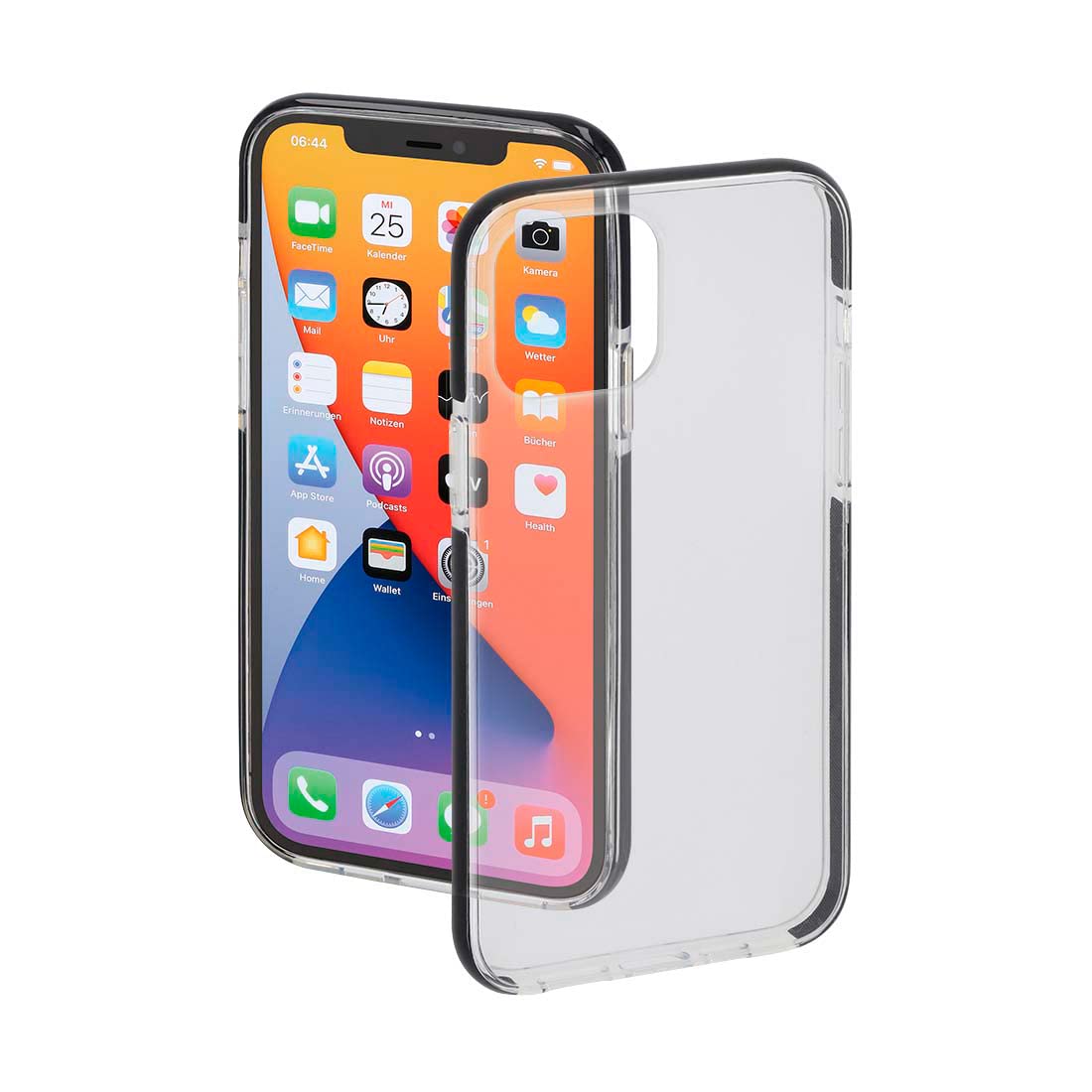Hama Custodia Protector Per IPhone 12 Pro Max - Trasparente Con Bordo Nero, TPU Antiurto, Impermeabile, Ricarica Wireless - 3