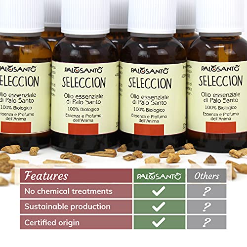 Aceite esencial de Palo Santo 2,5 ml puro y orgánico miniatura 7