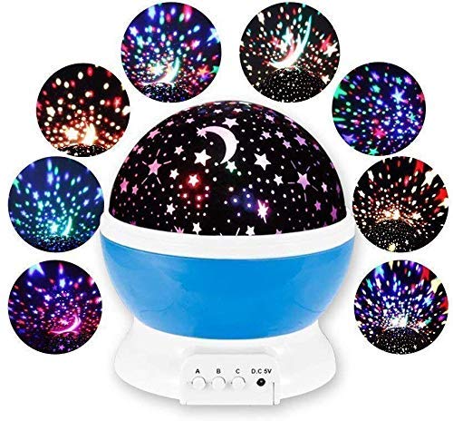SR TRADERSStar Master Dream Rotating Projection Lamp with USB Wire Romantic Cosmos Starry Night Light (Warm White)