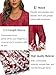 Tencole Boho Blouses for Women Dressy Casual,Womens Red Tops 3/4 Sleeve Spring Shirts Looose Fit Summer Fashion 2026 Tunics Wear with Leggings Peasant Wedding Fuchsia Red White L