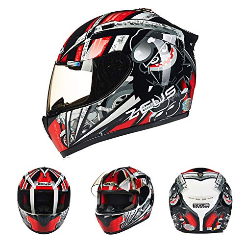 Goolife Moto Crash Casco Modular De Alta Seguridad-Zeus Full Face Racing Casco...