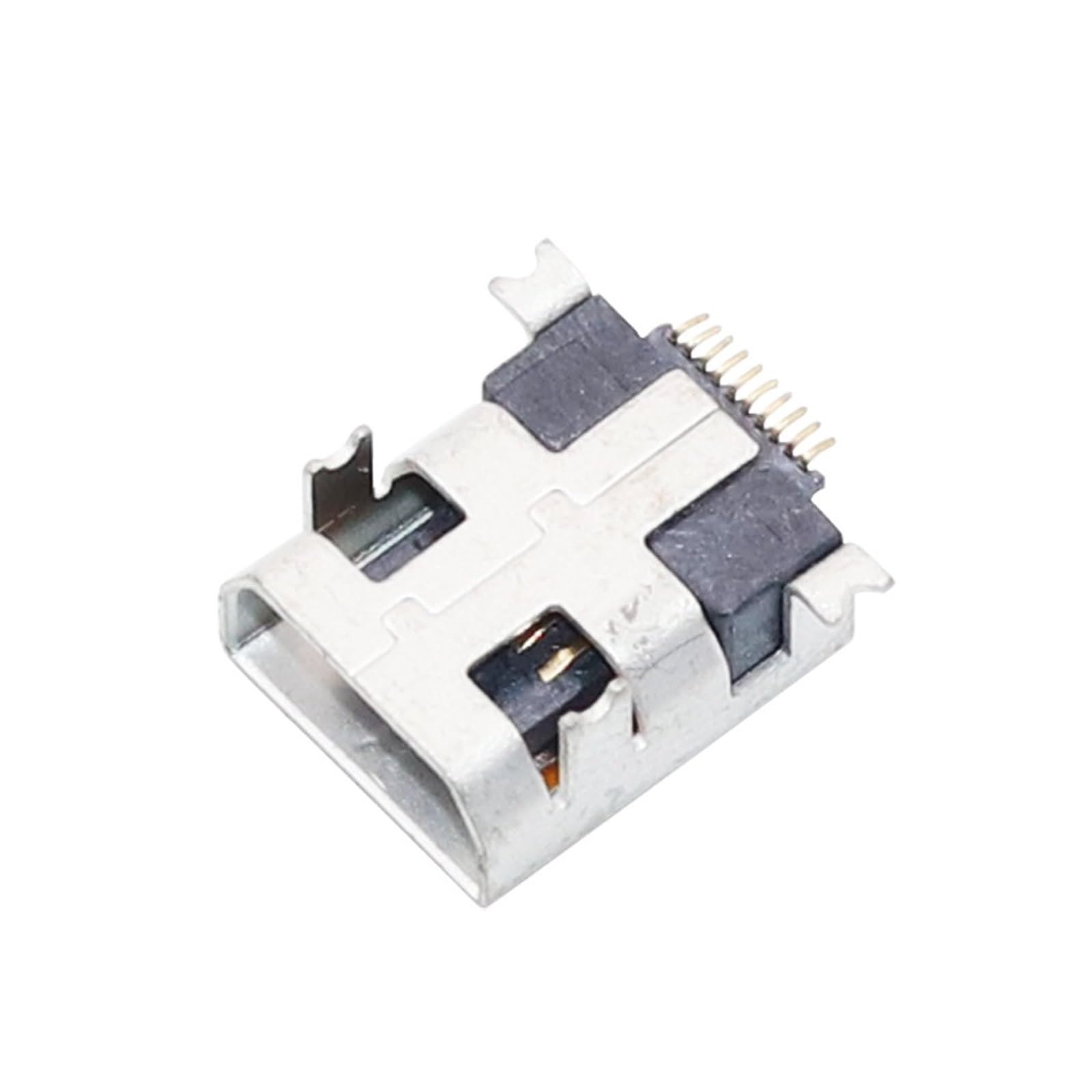 Męski adapter złącza jack mono, 10/50 szt. żeńskie mini USB typu B 10Pin SMT SMD DIP montaż złącza jack gniazdo ładowania wtyczka zasilania port płaskie usta(50 Pcs)