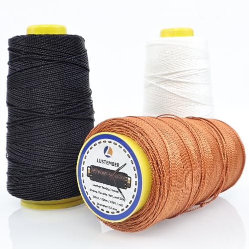LUSTEMBER 3-Color Nylon Thread Set