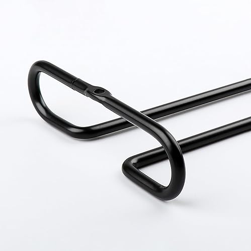 Miniatura 10 de GeLive Juego de 2 soportes para copas de vino de 10 pulgadas para debajo del estante de almacenamiento de vidrio organizador para cocina y bar blanco