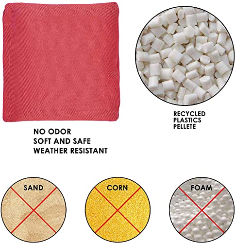 TINDTOP Bean Bags for Tossing(3.9 * 3.9inch, 100g/3.5oz), 12 Pack Cornhole Outdoor Toss Gaming Colorful Canvas Bean Bags Carnival Games Kids Beanbags Throwing Games for Kids Halloween Games