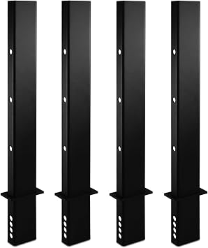 4 Pack Pipe Stakes for Flatbed Trailer (30 4 Pack) | Heavy-Duty C Channel Adjustable 30 Trailer Stake,trailer stake sides,pipe stakes