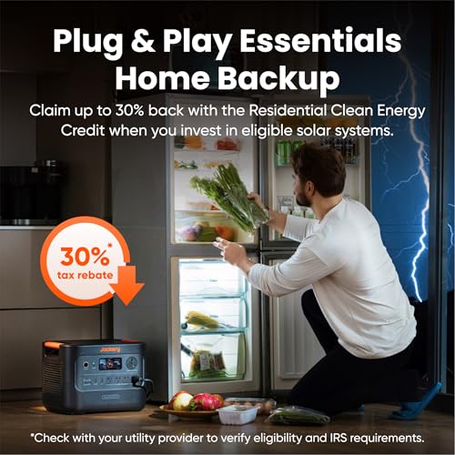 Jackery HomePower 3000 Portable Power Station with 2x 200W Solar Panels, 3600W (Surge 7200W) Output, 3072Wh LFP Battery Solar Generator, Essential Backup for Home Use, Power Outage, RV, Emergencies 4 AI VOLT Generator Website 51eQbTJlkmL. SL500 AI VOLT Generator Website