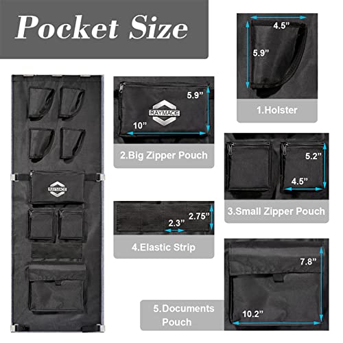 RAYMACE Gun Safe Door Panel Organizer 165W47H
