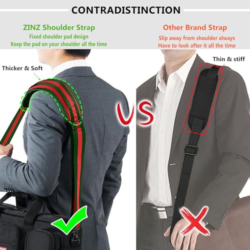 Image of ZINZ Bag Shoulder Strap, Padded Adjustable Shoulder Strap Replacement