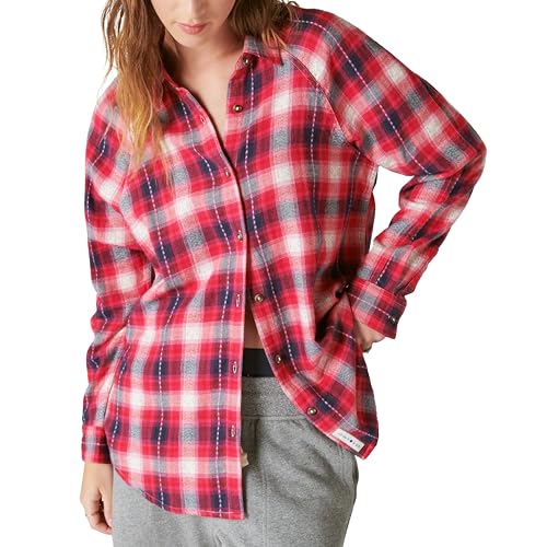 Tunique à carreaux surdimensionnée femme chemise longue oversize casual et tendance