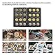 UKOFEW LTZGO Münzen Aufbewahrung, 120 Stück Euro Münzen Sammelalbum Münzalbum, 20 25 27mm Coin Album Münzenalbum für Münzsammlung Zubehör, Geldwährung, Pfennige, Penny, Viertel (Blau)