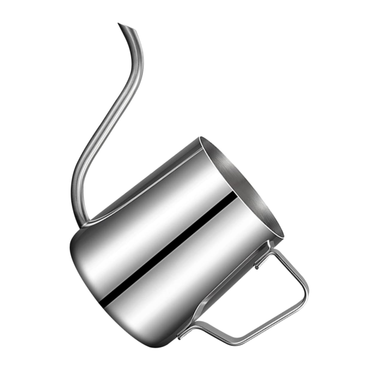 CIYODO Long Spout Coffee Kettle Stainless Drip Pot Narrow Spout Design for Smooth Water Flow for Brewing Coffee and Tea Ergonomic Handle for Comfortable Use